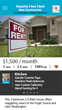 Float Home Rental Screen Simulated