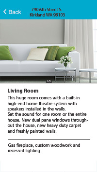 Float Living Room Screen Simulated
