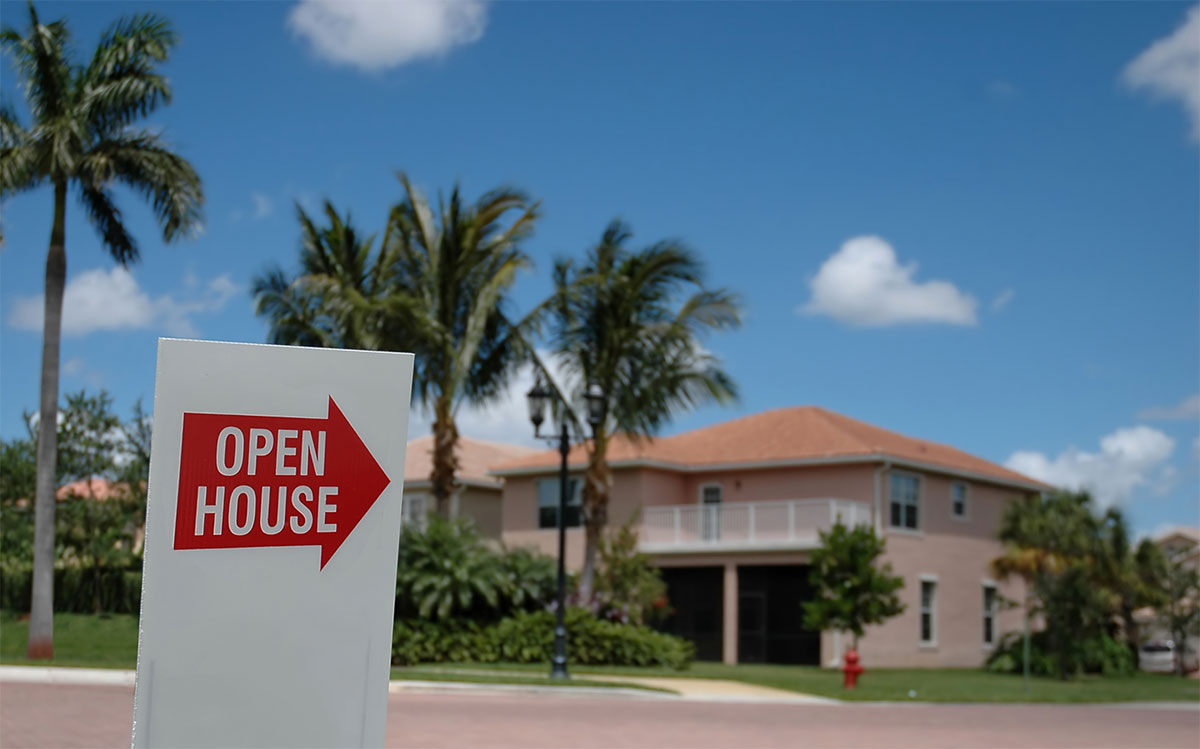 Open House Street Sign